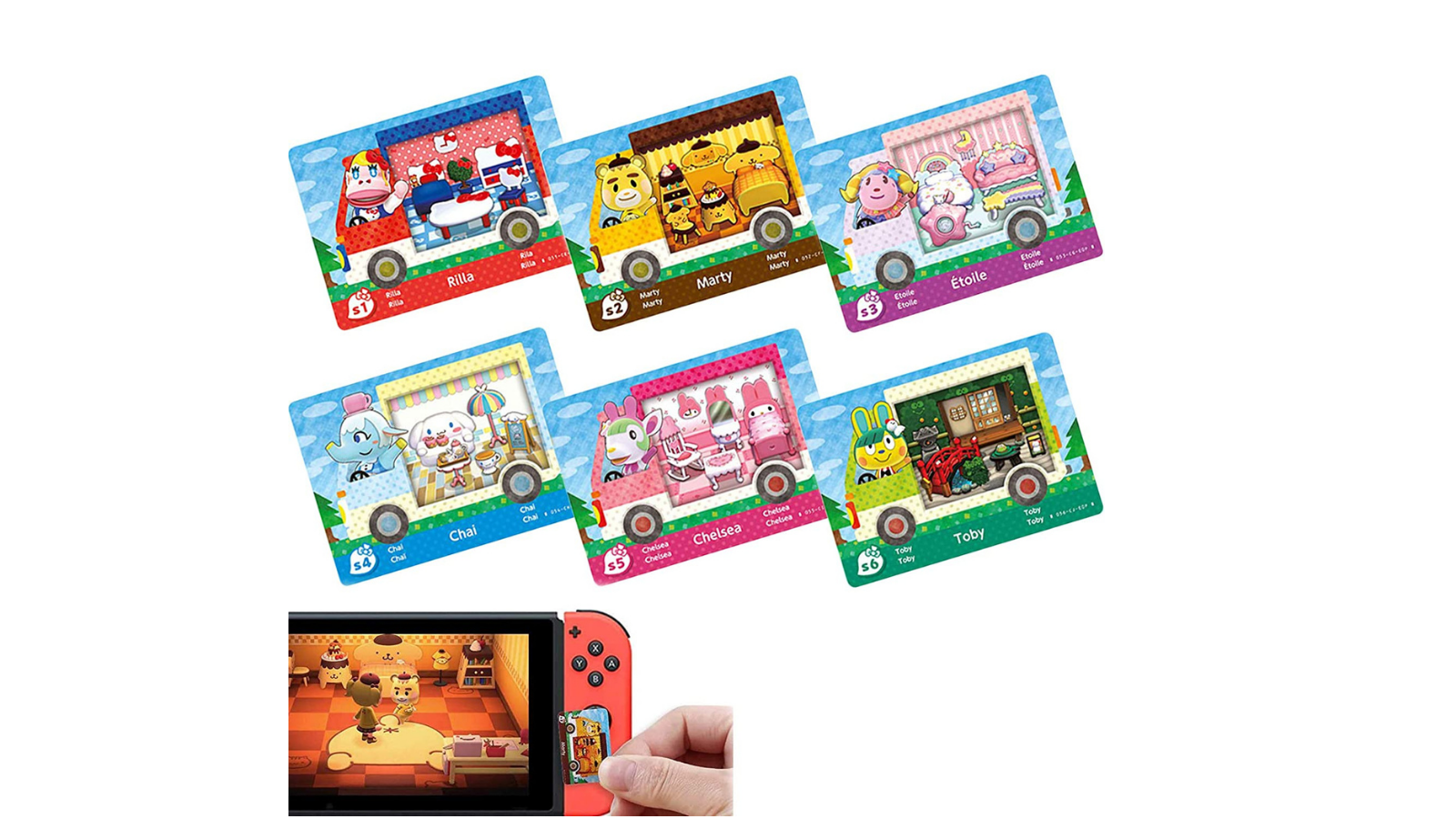 Sanrio Animal Crossing Amiibo Cards