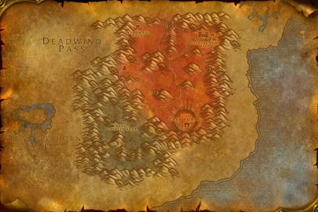 wow burning crusade map level