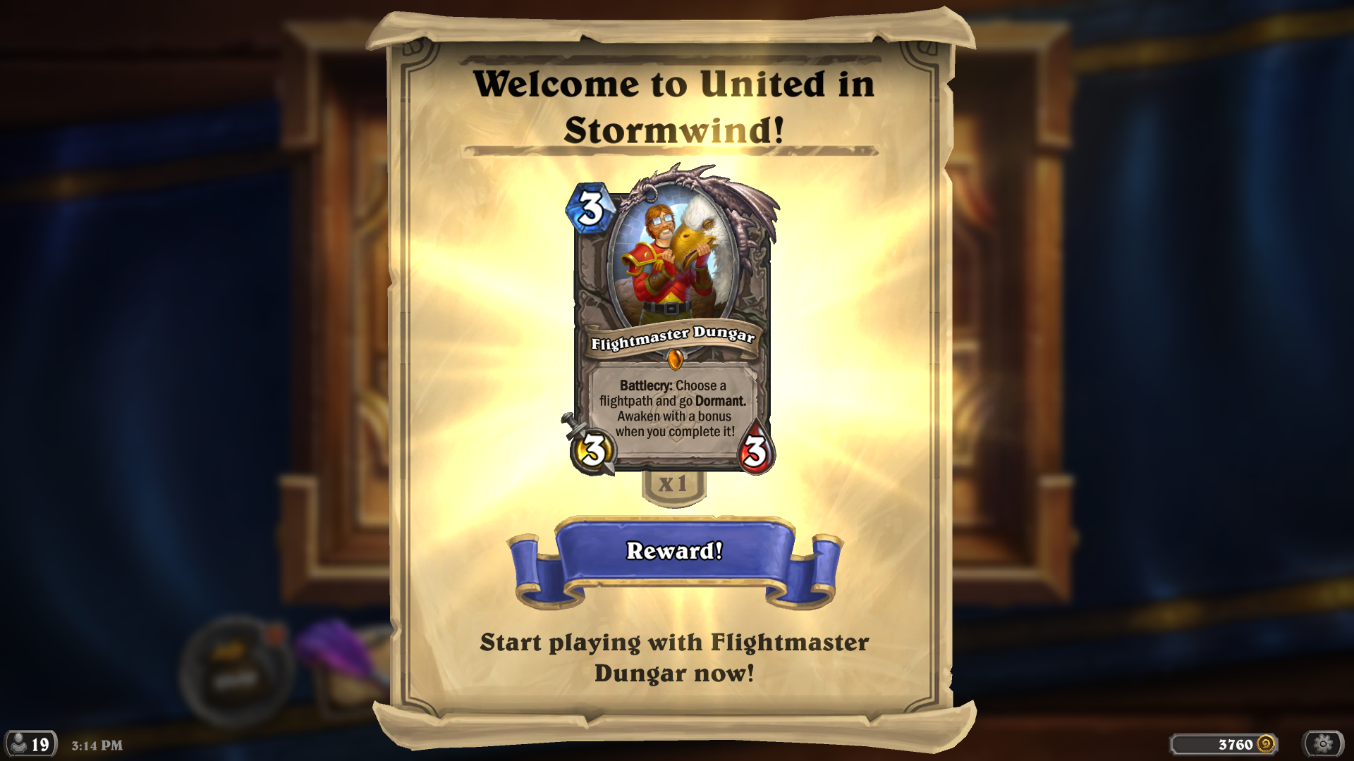 How to unlock Flightmaster Dungar for free in Hearthstone Dot Esports