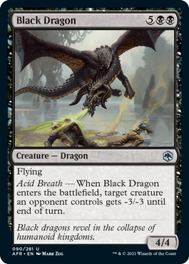 Every chromatic dragon in MTG Adventures of the Forgotten Realms - Dot ...