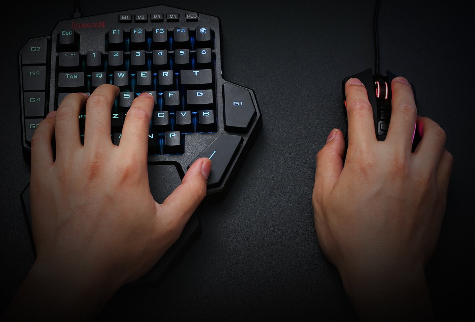 keyboard and mouse left handed