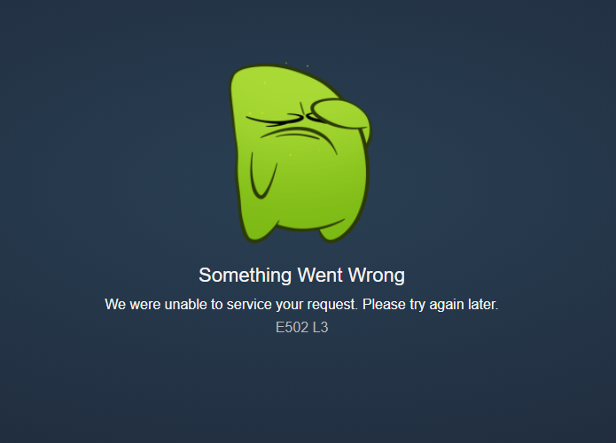 my steam connection error