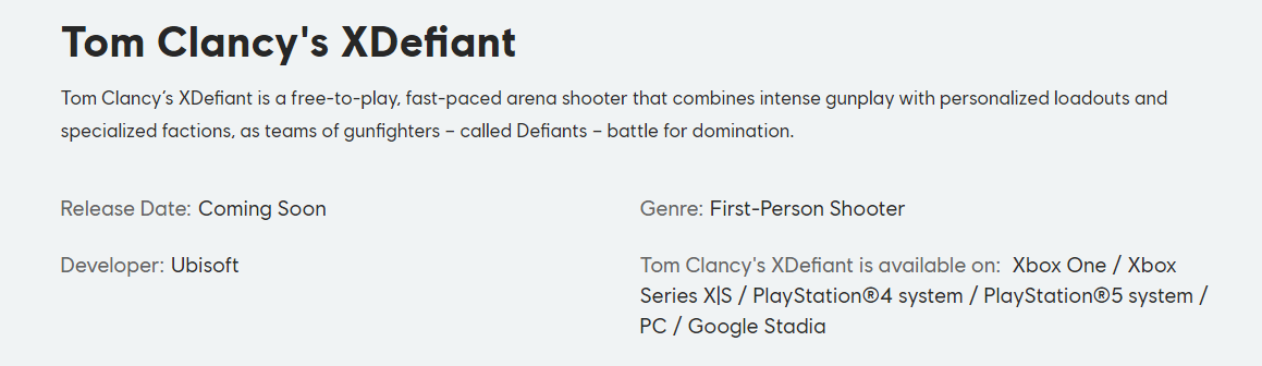 tom clancy xdefiant release date