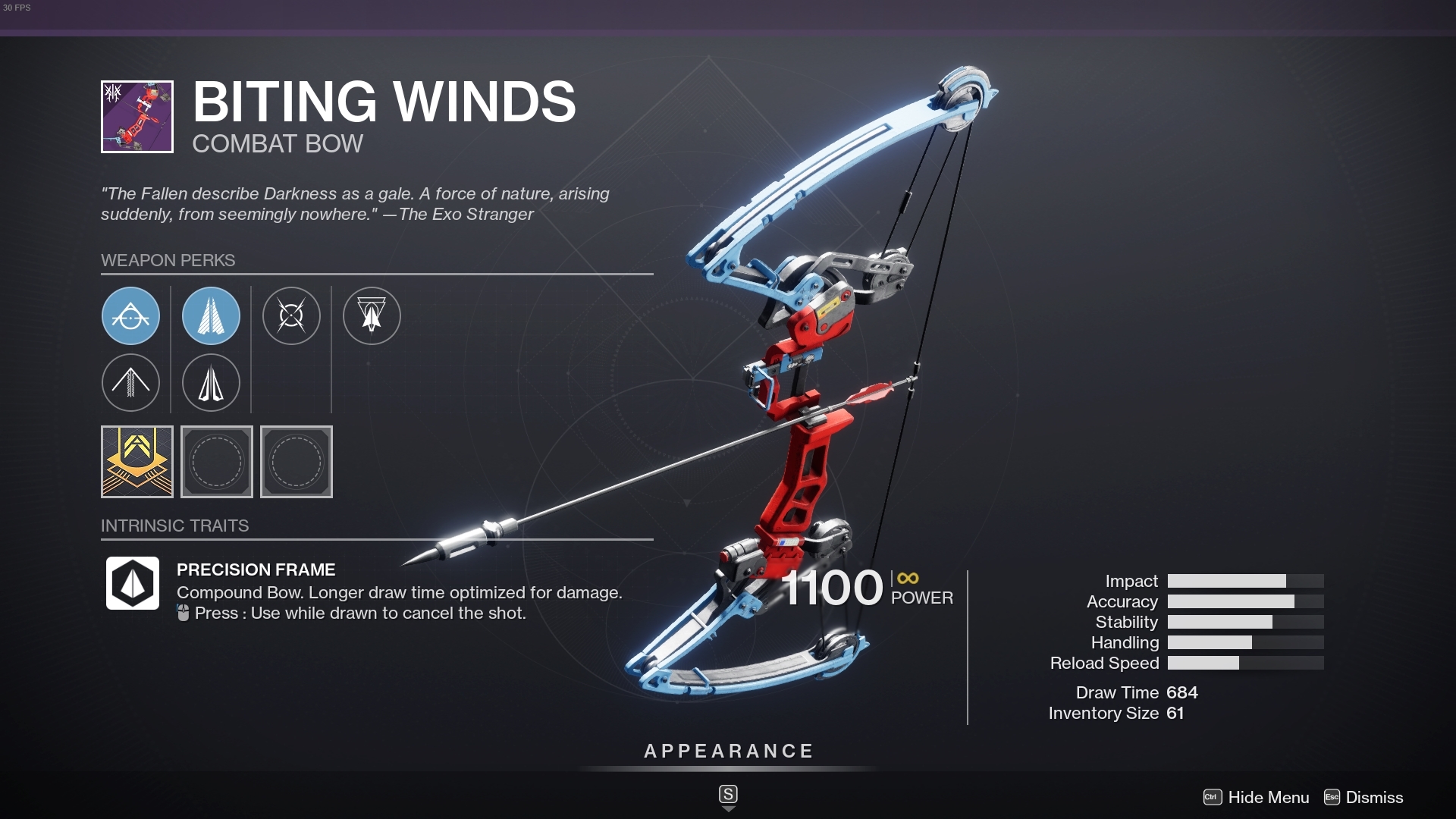 Biting winds destiny 2