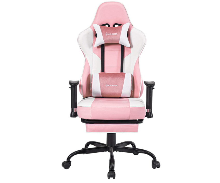 Pink gaming chair