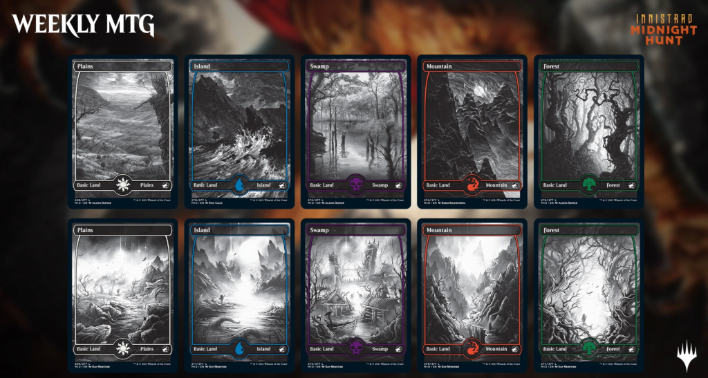 Eternal Night MTG basic lands revealed for Innistrad: Midnight Hunt - Dot  Esports