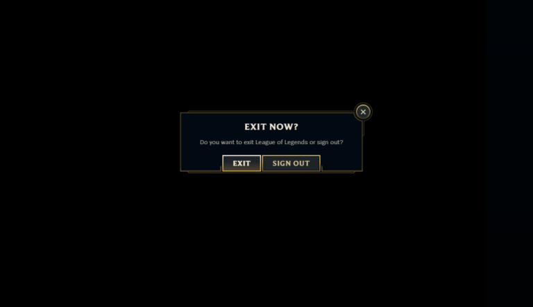 How to log out of league of legends