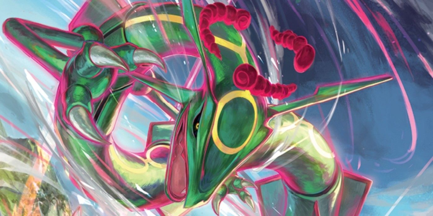 Rayquaza VMAX revealed from Pokémon TCG 'Silver Tempest' - Dot Esports