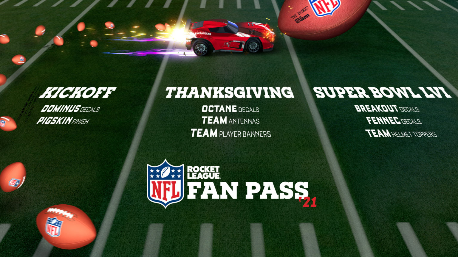 Rocket League partners with NFL for new 2021 NFL Fan Pass content Dot