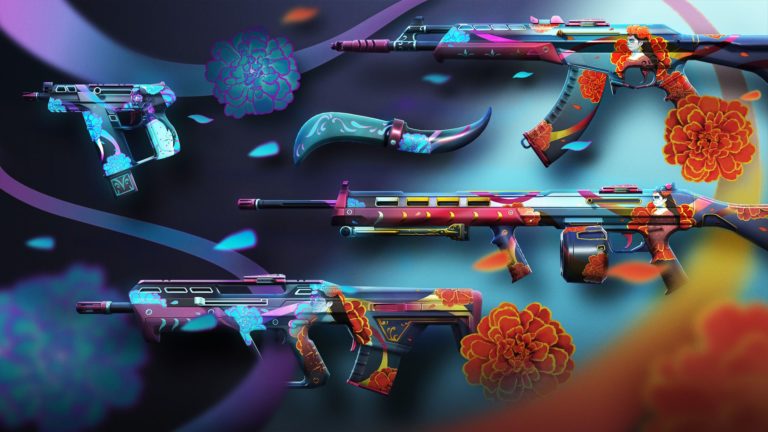Valorant S New Day Of The Dead Bundle Nunca Olvidados Includes Skins For The Vandal Bulldog Frenzy Ares And A Vintage Mexican Fighting Knife Dot Esports