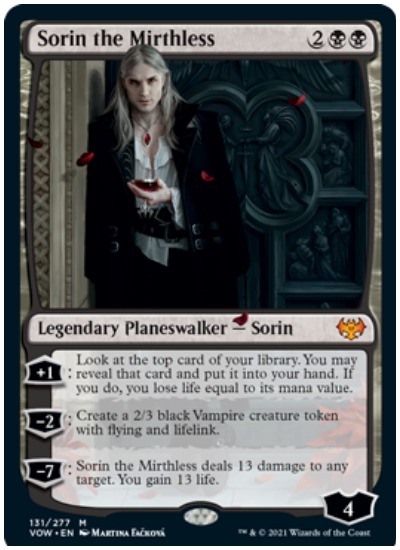 Sorin Markov returns with planeswalker card in Innistrad: Crimson Vow ...