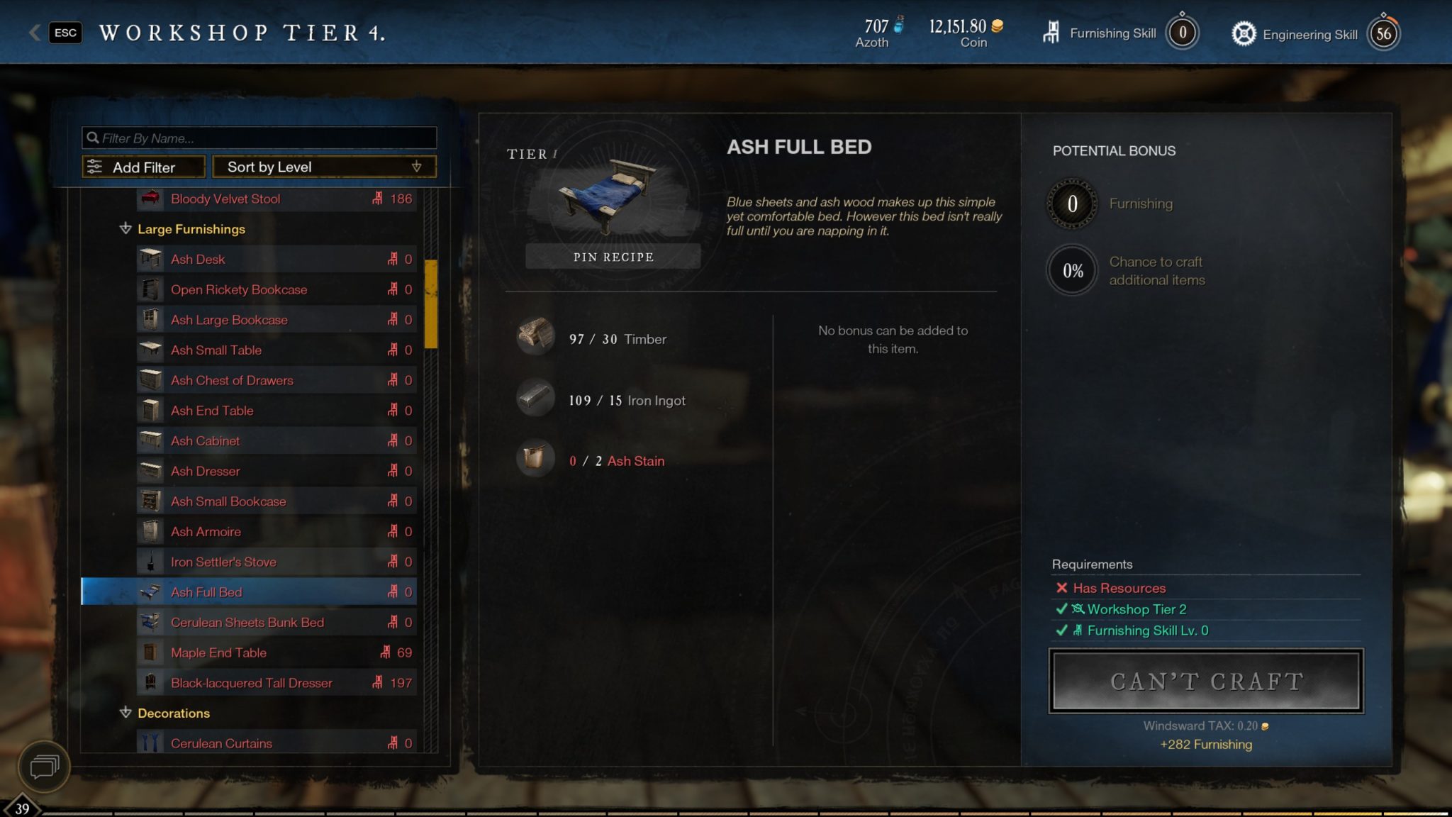 New World Furniture guide Furnishing leveling, placement, tips and