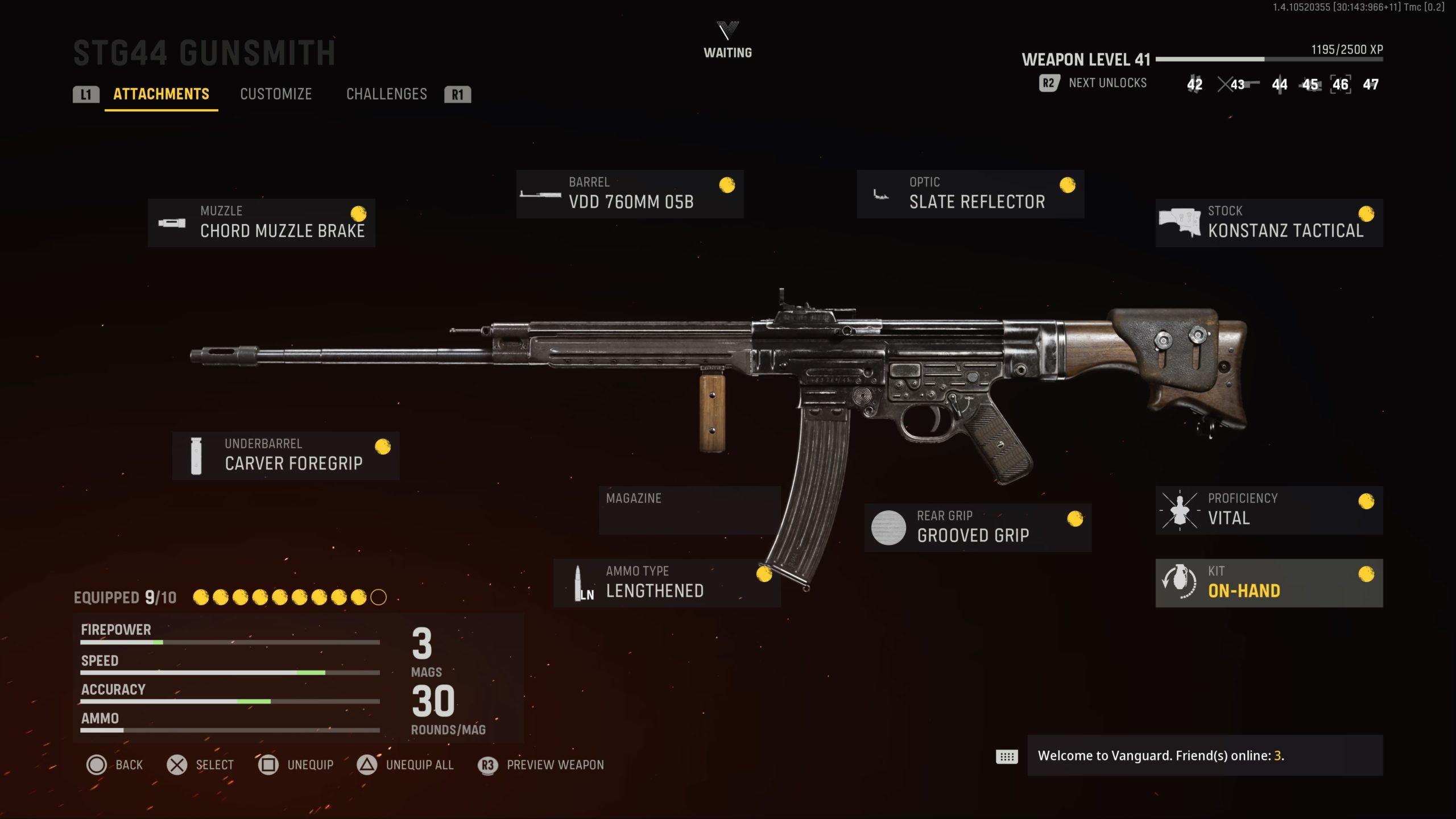 best stg 44 class setup vanguard