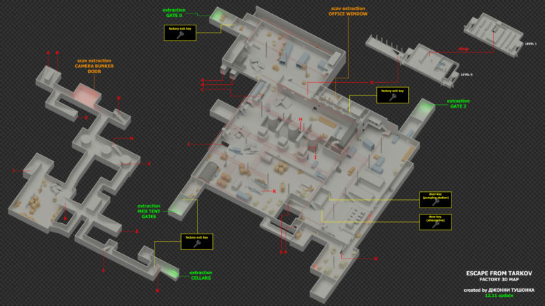 All maps and extraction points in Escape from Tarkov - Dot Esports