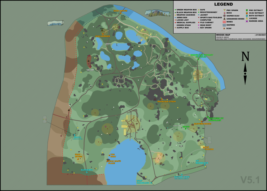 woods extraction map escape from tarkov