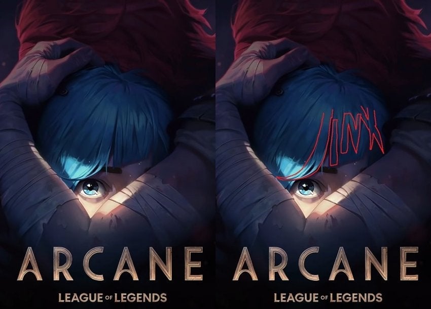 League fans notice Easter Egg hidden within Arcane poster - Dot Esports