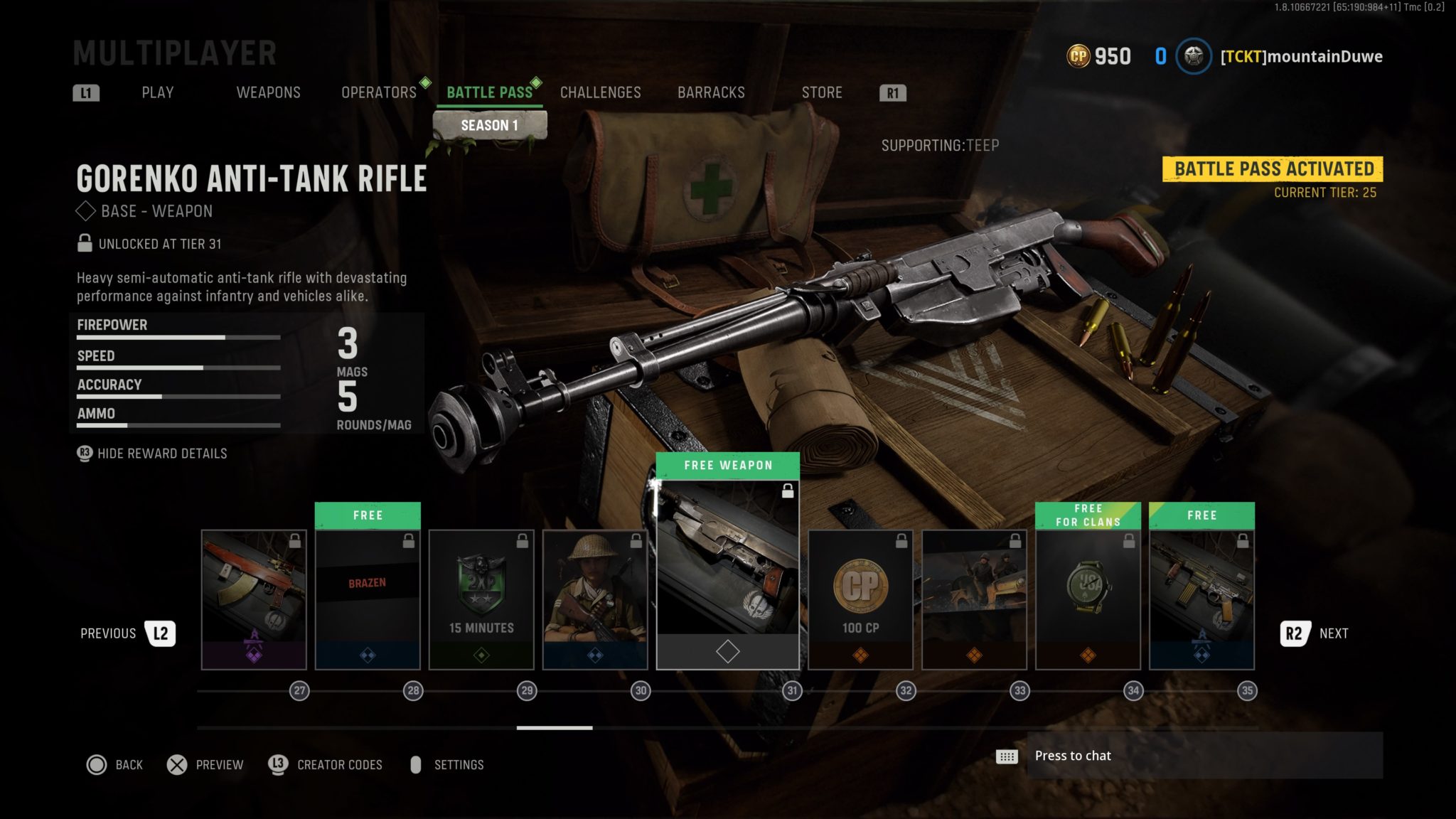 How to unlock the Gorenko AntiTank Rifle in Call of Duty Vanguard and