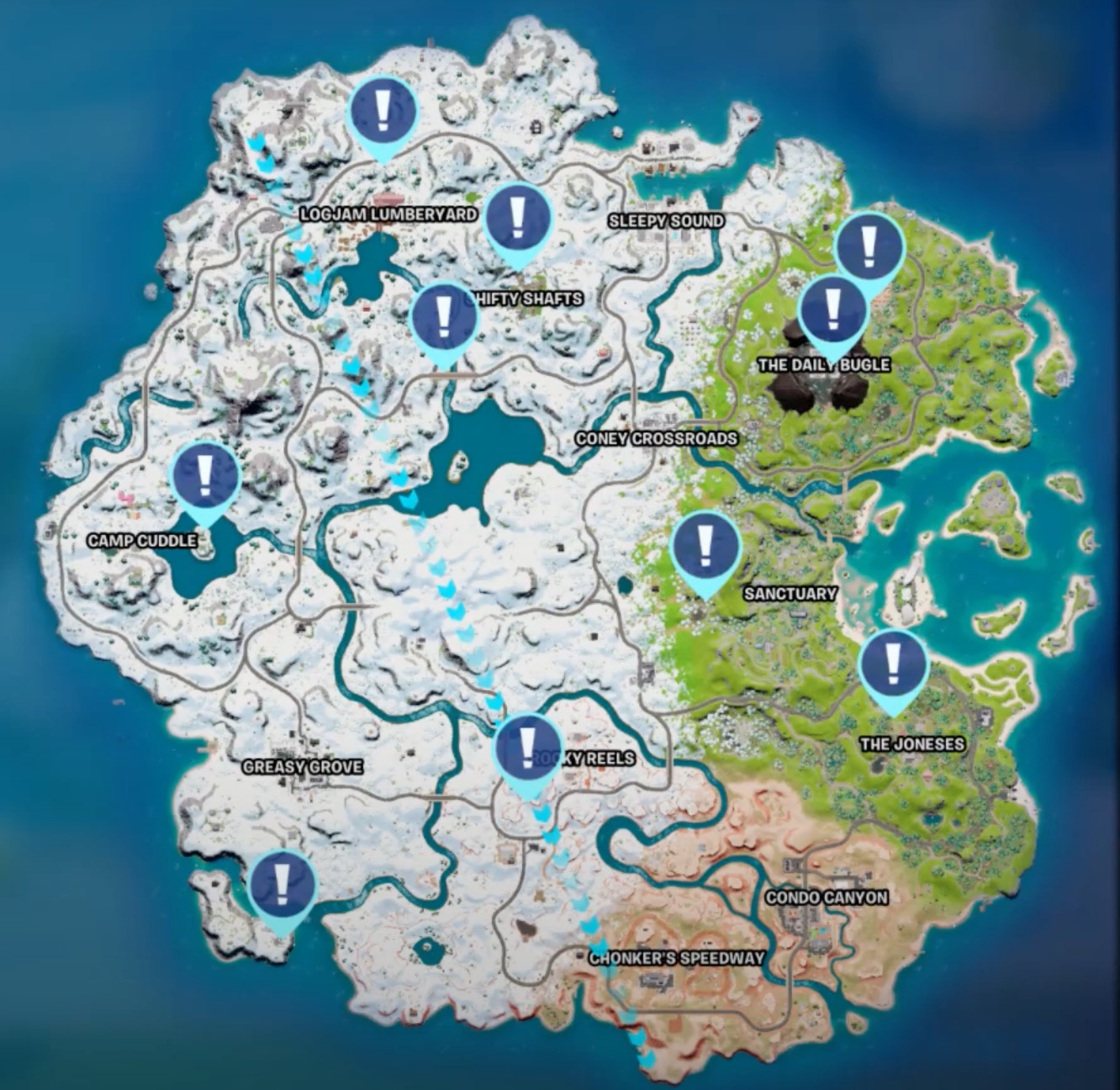 All Cog Tag locations in Fortnite Chapter 3, season one - Dot Esports