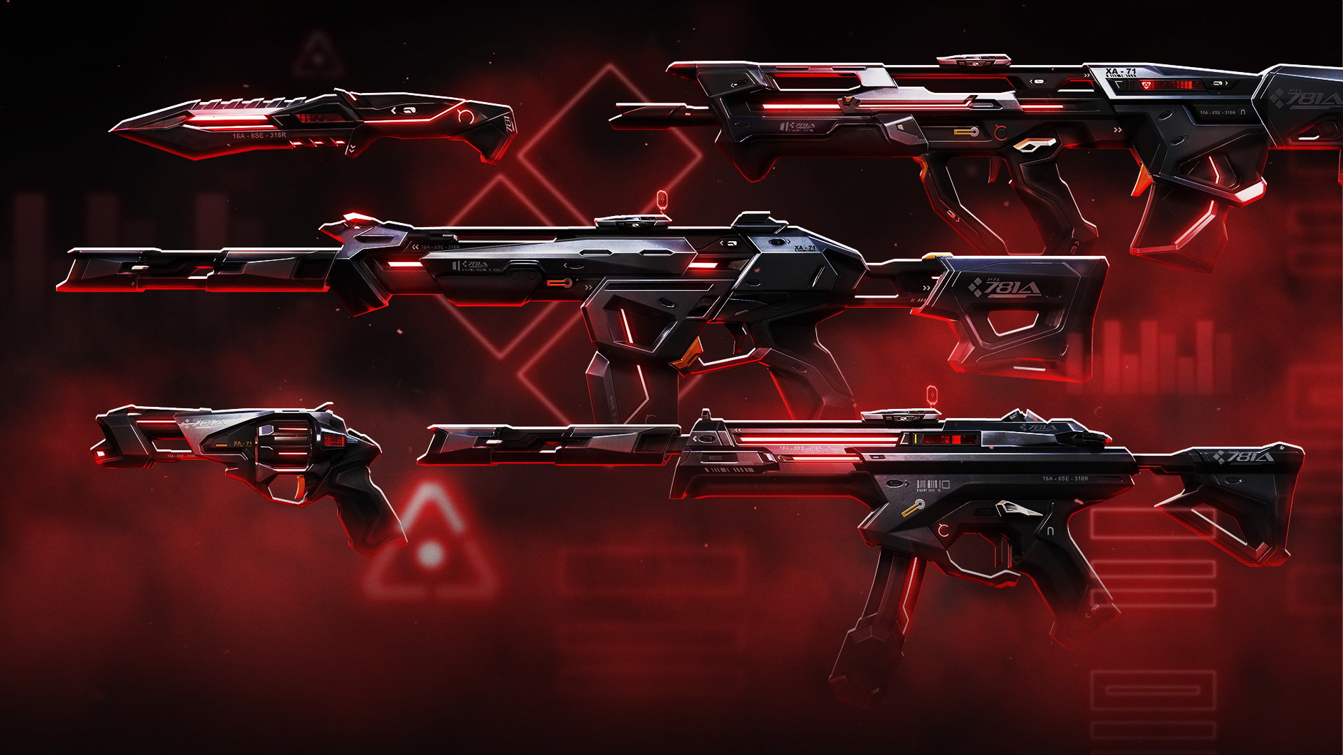 All Ultra Edition weapon skins in VALORANT Nikopol Game