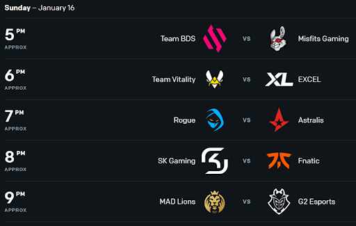 Lol Esports Schedule 2022 Lec 2022 Spring Split Schedule Revealed: Vitality And Mad Lions Face Off In  First Match - Dot Esports