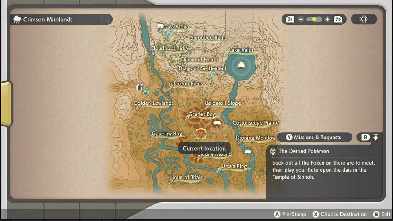 Pokemon legends arceus enamorus location