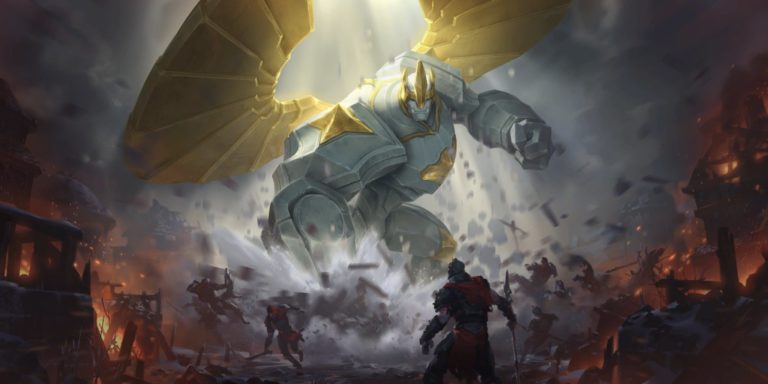 Galio crashes into Legends of Runeterra's A Curious Journey expansion