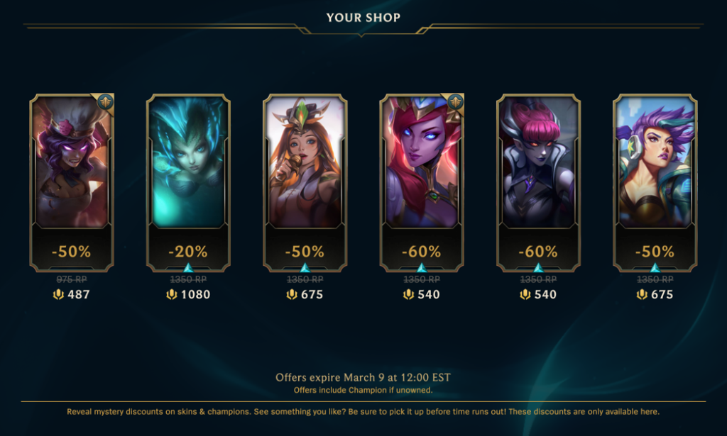 League Of Legends Your Shop Schedule 2023 Reverasite