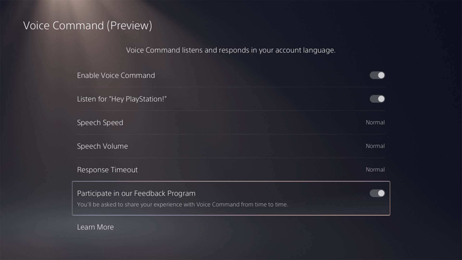 How to test voice commands on PS5