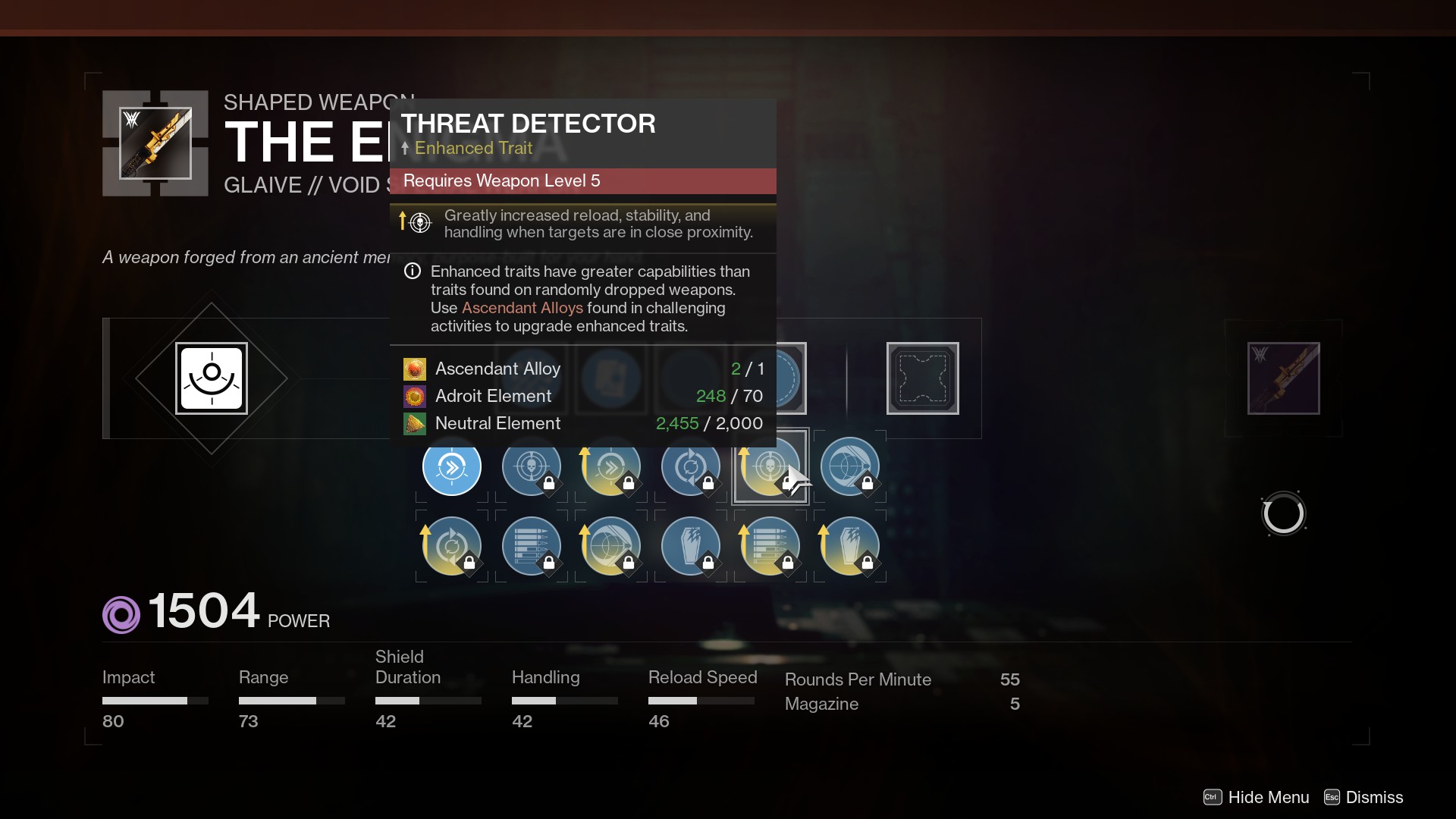 All The Enigma glaive perks in Destiny 2 Dot Esports