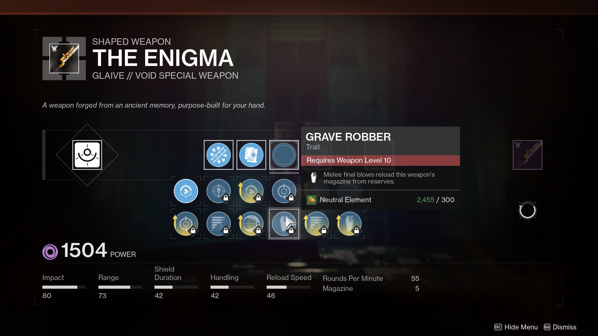 All The Enigma glaive perks in Destiny 2 Dot Esports