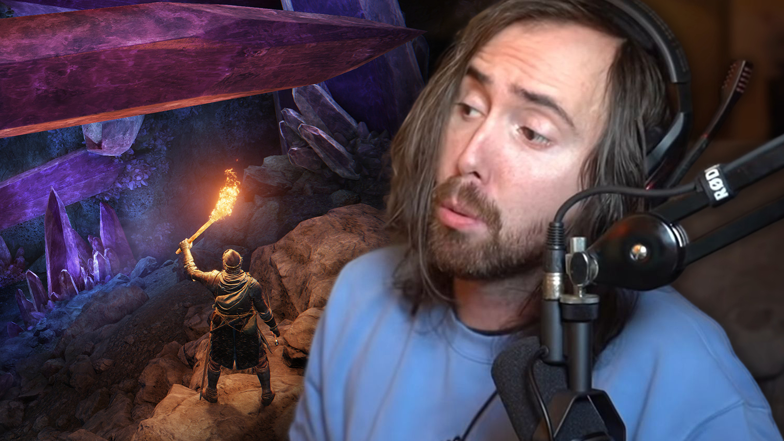 Asmongold claims Elden Ring is 'as hard as Dark Souls' despite fans