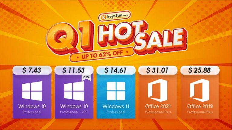 Get fantastic specials on Home windows 10, other Microsoft software package all through Keysfan’s Q1 Hot Sale