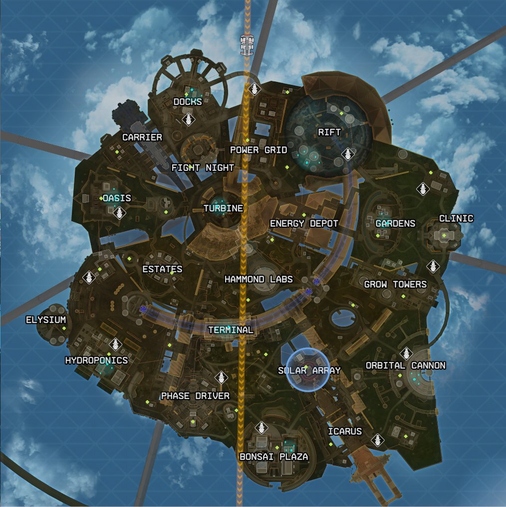The Olympus map as of season 13.