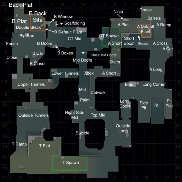 All Dust 2 map callouts in CS:GO - Dot Esports