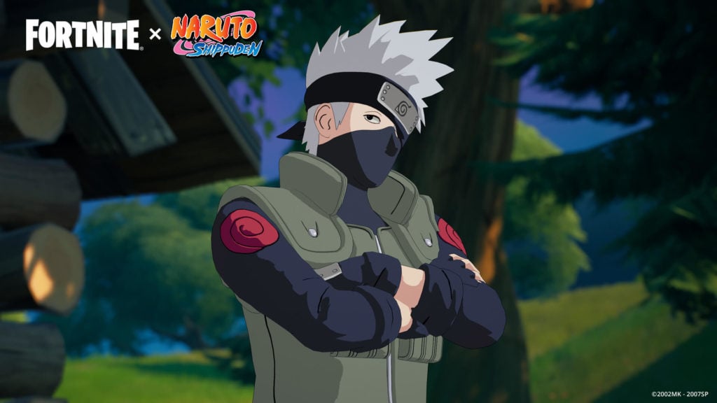 Kakashi Hatake stands with his arms crossed