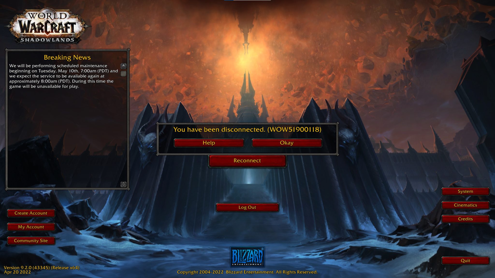 World of warcraft battle servers suffer technical issue preventing