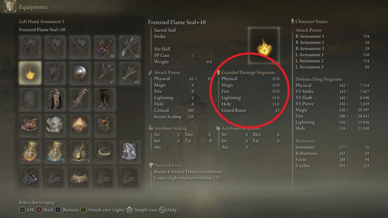 How To Interpret Weapon Stats And Character Status In Elden Ring - Dot ...