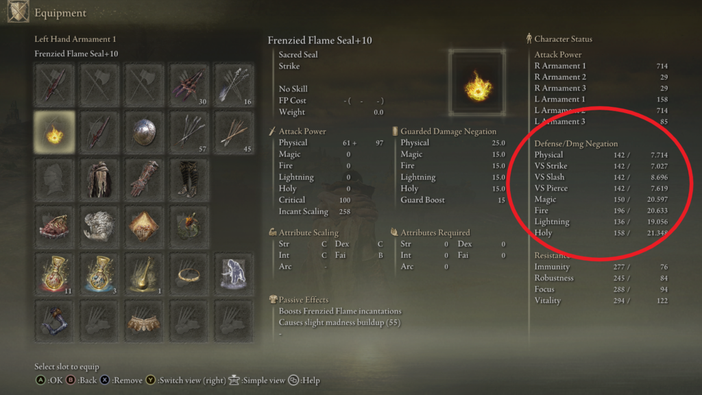 How to interpret weapon stats and character status in Elden Ring Dot Esports