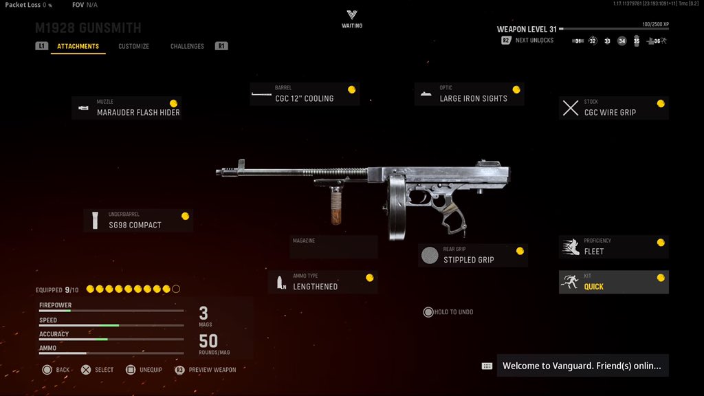 Call of Duty League loadout for the M1928 in Vanguard - Dot Esports