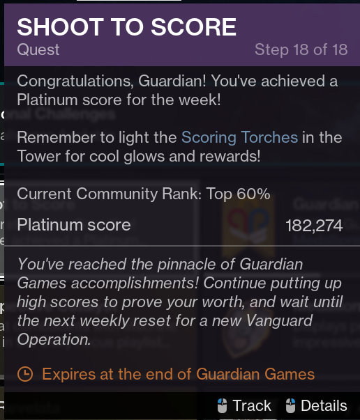 How To Complete The Shoot To Score Quest In Destiny 2 Guardian Games ...