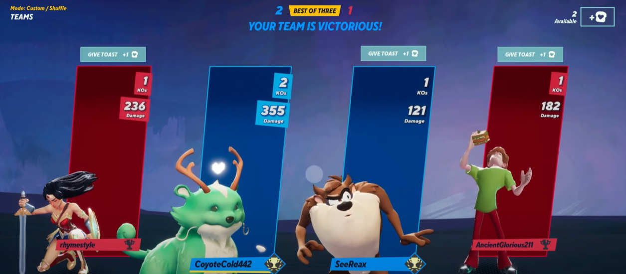 How to Toast another player in MultiVersus Dot Esports