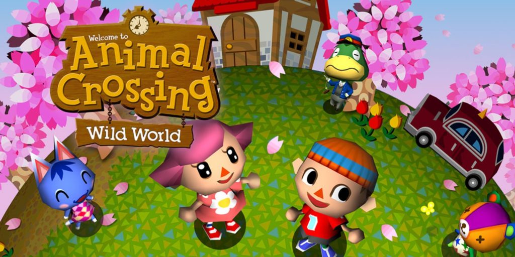 The key art for Animal Crossing: Wild World, featuring both player characters.