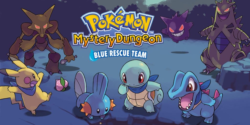 Rescue team Pokémon pose for the key art of the first Mystery Dungeon games.