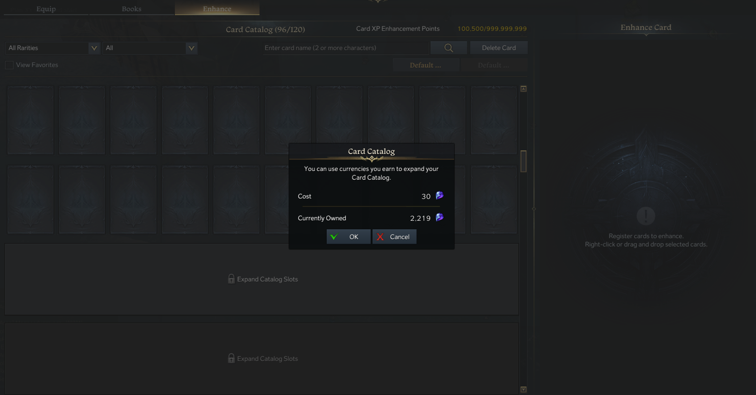 How to expand the Card Catalog in Lost Ark Dot Esports