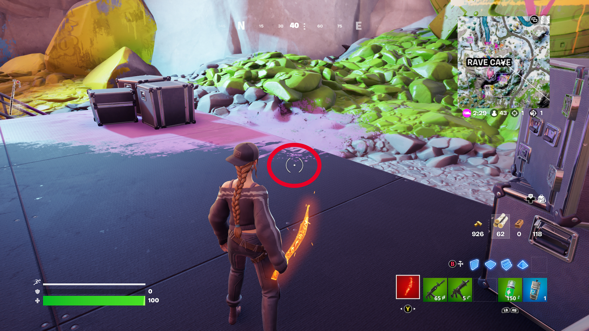 How to interact with Party Poppers at the Rave Cave in Fortnite Chapter