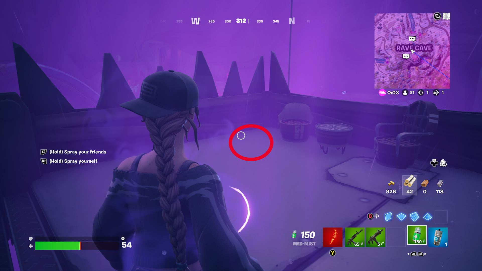 How to interact with Party Poppers at the Rave Cave in Fortnite Chapter