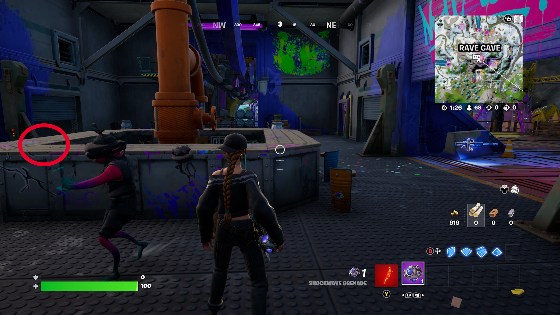 How to interact with Party Poppers at the Rave Cave in Fortnite Chapter