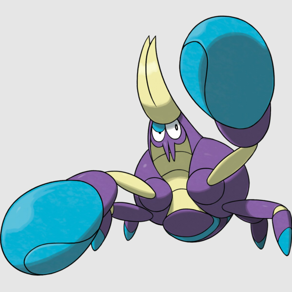 The Pokémon Crabrawler.