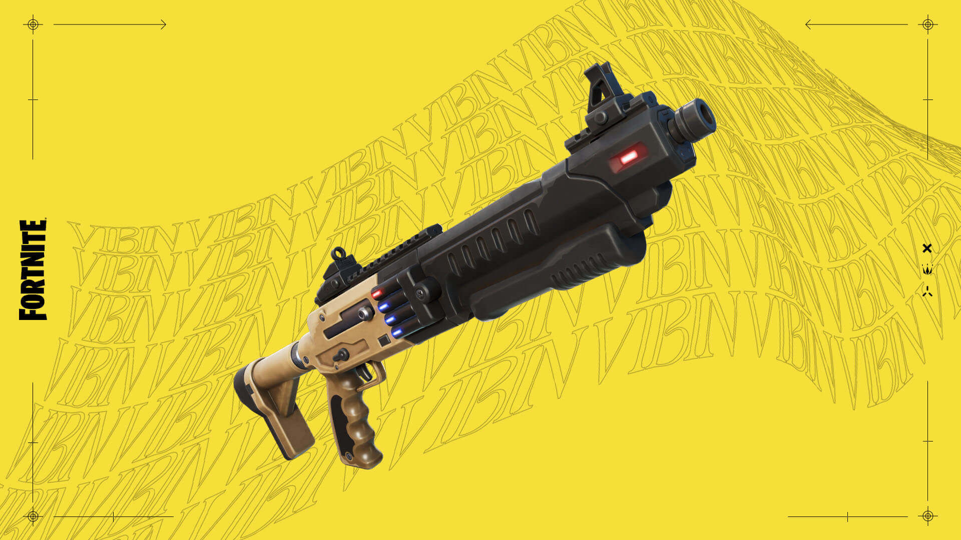A shotgun with a stock in forntite