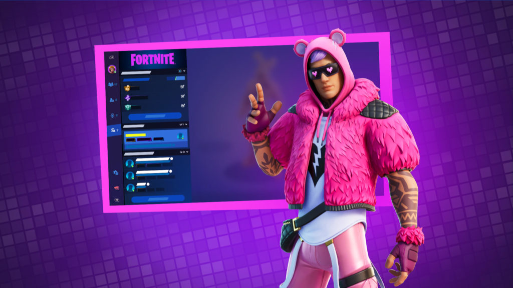 A man in a pink jacket with a teddy bear hood